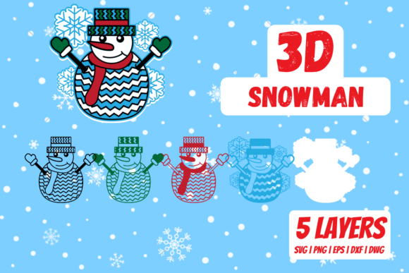 3D Snowman: A Festive 3D SVG for Christmas Branding