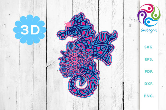 3D SVG Sea Horse: A Shape for Modern Blog Graphics