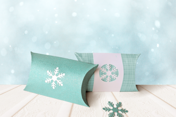 Christmas Snowflake Pillow Box: 3D SVG Gift Boxes