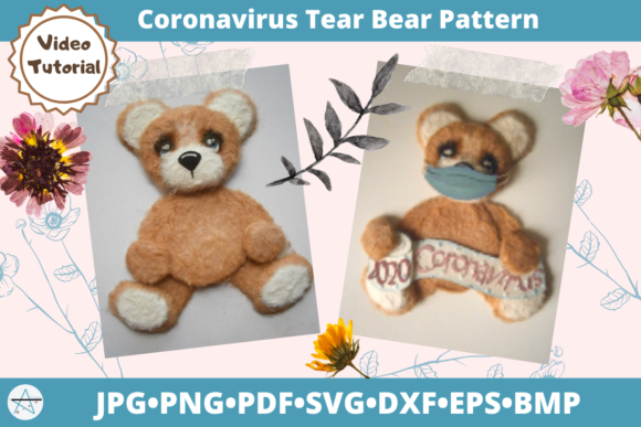 Coronavirus Tear Bear: 3D SVG Shapes for Brands