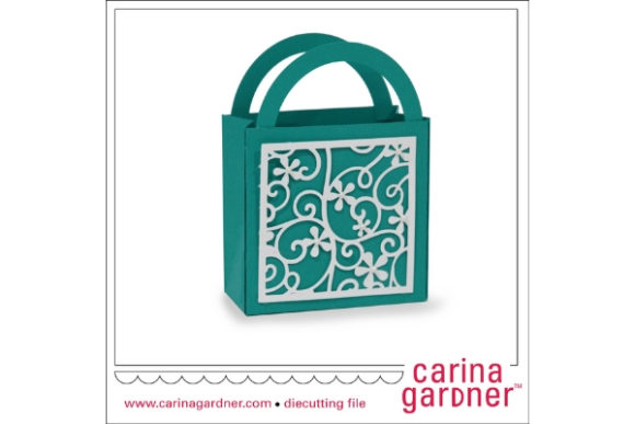 Filigree Favor Bag: Premium 3D SVG Shapes for Branding