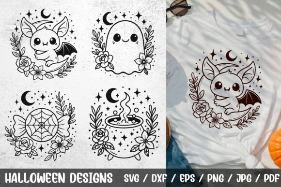 Floral Halloween SVG Graphics & Illustrations Review