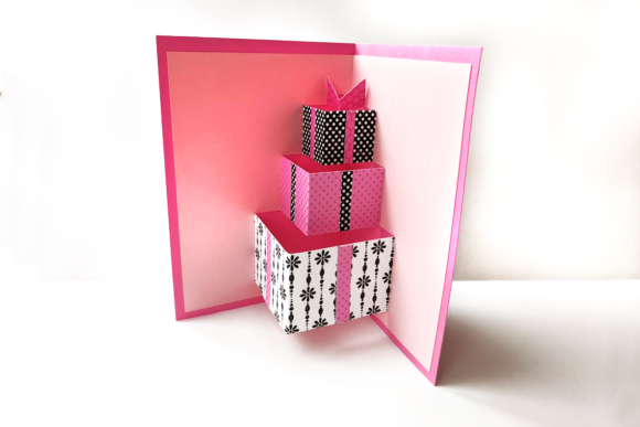Gift Box Pop Up Card: 3D SVG Shapes for Crafters