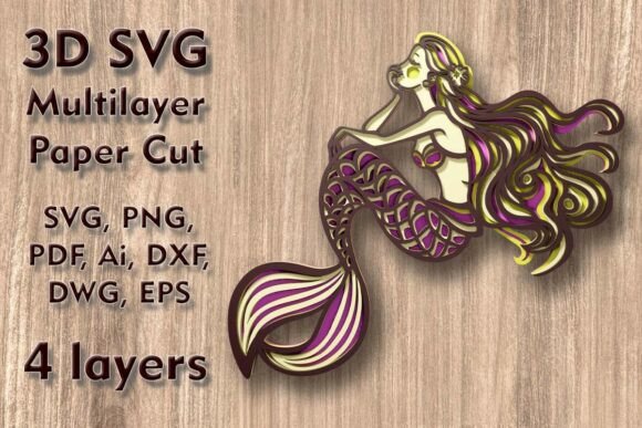Mermaid 3D SVG: A Fantasy And Fairy Tales Asset Review
