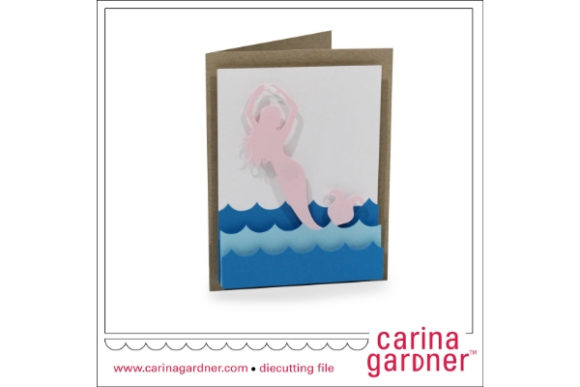 Mermaid Card: A 3D SVG Shape for Crafters
