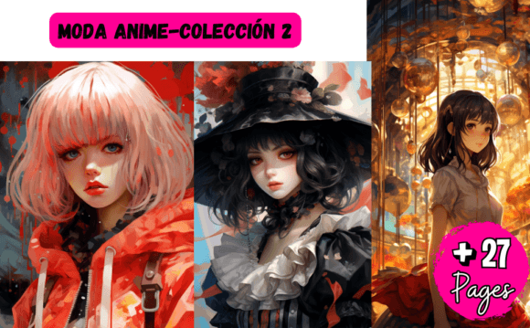 MODA ANIME Graphics: 27 Pages of Vibrant Illustrations