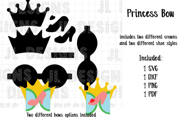 Princess Glass Slipper Bow Template: 3D SVG Shapes Review