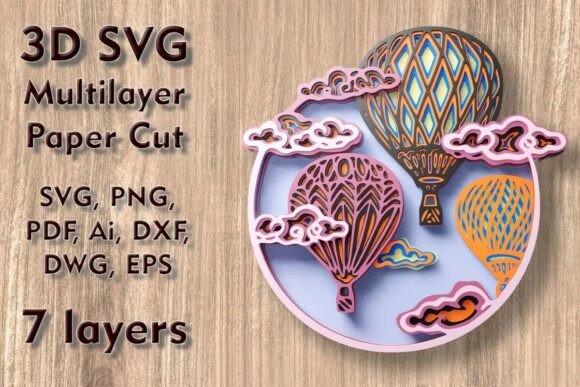Review: Balloon 3D SVG Multilayer PaperCut Files