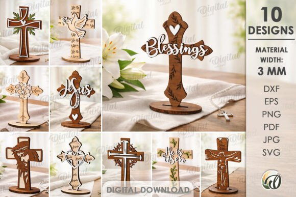 Reviewing the 3D Christian Standing Crosses Bundle for Embroidery