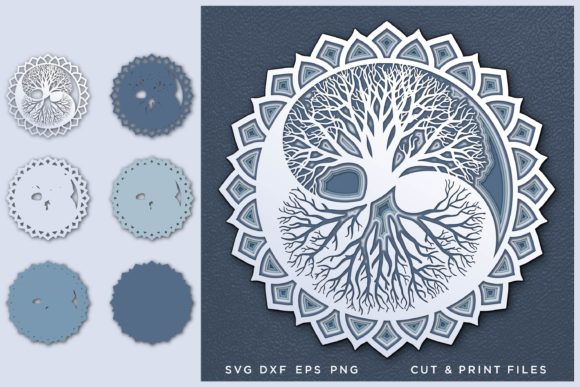 Yin Yang Tree of Life: A Layered 3D SVG for Shapes